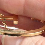 Plunder Jewelry “G” Initial Aqua and Gold Plated Vintage Necklace Photo 5