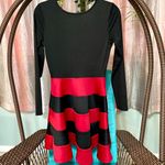 City Studios Red & Black Ballet mini silhouette pleated colorblock twirl fit flare dress size medium NWT Photo 2