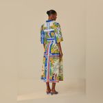 Farm Rio  Off White Tropical Destination Midi Dress S Photo 3