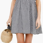 Tuckernuck Pomander Place Abigail Gingham Plaid Black White Dress Size Small S Photo 0