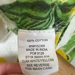 Club Z Collection Shirt Womens 1X Cotton Lightweight Tropical Beachy Coastal Yellow Photo 8