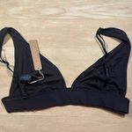 SKIMS NWT  Plunge Bikini Top in Onyx Sz S Photo 6