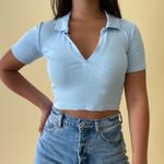 ZARA Baby Blue Top Photo 2