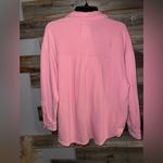 Aerie  Pink Fleece Oversized Button Shirt Shacket Size XSmall Photo 2