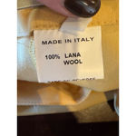 Biella Collezioni Pants Women 6 Yellow Wool Tapered Leg Dress Pants Trousers Yellow Size 4 Photo 9