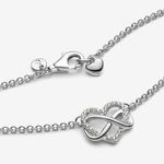 Pandora  Sparkling Infinity Heart Collier Necklace Sterling silver NEW w/dust bag Photo 7