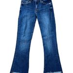 Frame  Size 25 Jeans Le Crop Mini Boot High Rise In Orlena Blue Raw Hem Women's Photo 1