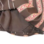 Ann Taylor  Pleated Silk Skirt Cottage Academia 4P Embroidered Tapestry Lined Photo 4