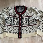 Cider  cardigan cropped sweater hearts red and black cardigan Size Large Photo 1