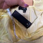 Valla Light Yellow Flutter Sleeve Midi Dress Size L Photo 7