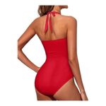 Swimsuit Red Sweetheart Neck Pin Up Retro Vintage Size Large NWT #1145 Photo 3
