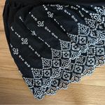 Chico's Chico’s embroidered puff pleat sleeve boho tee shirt blouse top size 3 XL Photo 5