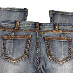 Cowgirl Tuff Co. Gold Dust Embroidered Sequin Trim Boot Cut Jeans Size 32x31 Blue Photo 11