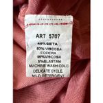 Tina Stephens Silk Blend Batwing Top Pink One Size Made in Italy Photo 4