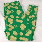 LuLaRoe Clovers & Coins Leggings Green Gold Photo 6