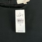 Loft  NWT Black Short Sleeve Jersey Knit Midi Dress Size 10 Photo 6