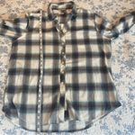 Weatherproof  Vintage Costco Blue Brown Cream Plaid Flannel Shirt Size Large Photo 3