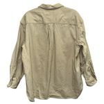Eddie Bauer Petite Vintage Cream Corduroy Quarter Zip Top Photo 2