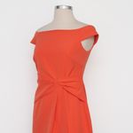Lauren Ralph Lauren Coral Twist Detail Cocktail Dress Size 2 Orange Photo 6