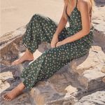 Lulus Green Print Strappy Back Jumpsuit Photo 0