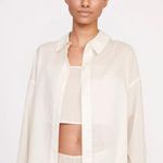 BNWT STAUD Loveina SheerTank Top in Ivory Size Large Photo 0