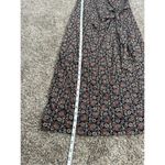 Boden Knot Front Jersey Midi Dress Black Block Paisley Ruched Tie Side Womens 12 Photo 9