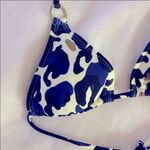 Old Navy ✨  leopard print navy triangle bikini✨ Photo 2