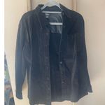 New Frontier Genuine Leather Black Suede Jacket Womens M Vintage Shacket Size M Photo 0