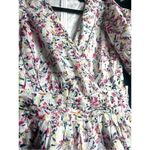 French Connection  White Floral Embroidered Cutout Fit & Flare Mini Dress Size 10 Photo 7