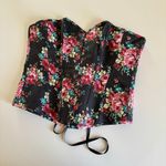 Alivia y Fashion Simone Plus Size Black Floral Print Clasp Corset Top Size 3X Photo 7