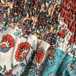 Print tiered maxi skirt Blue Photo 4