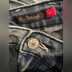 Bootcut Kira Plastina Light Wash Blue Denim, Distressed, Size 27 Photo 7
