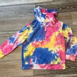 Shein Sz M Tie Dye Hoodie In Yellow Pink Purple Blue Comfy & Cute Photo 0