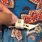 Boden Size 2 Paisley Amaryllis Border Print Raglan Top Boho Peasant Lightweight Pink Photo 4