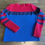 Limited Too Vintage Y2K 90’s  Logo Sweater Stripe Knit Ribbed Academia Red Blue S Photo 7
