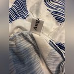 Angashion Blue and White Strappy Romper Medium NWT Photo 4