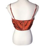 SheIn Satin Back Zip Cropped Bustier Cami Blouse Photo 90