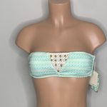 OnDadeMar bandeau bikini top. New Blue Photo 2