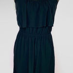 Mimi Chica  Ruffle Top Sleeveless Rayon Dress Black Small Photo 0