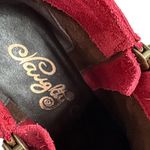 Naughty Monkey EUC  Leather Ankle Boots Red Size 9 Photo 5