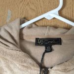 Diane Gilman New Women’s  Fleece Velour Zip up Hoodie Jacket Tan Size Xs Photo 3