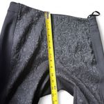 White House | Black Market The Skinny Pants 4 Black Tonal Jacquard Filigree Knit Photo 5