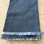 ZARA NWT Women High Waisted baggy wide leg denim ankle jeans Sz 10 raw hem Boho Photo 12