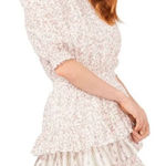 Chelsea and Violet  Smocked Ruffle Ditsy Floral Print Puff Short Sleeve Dress Photo 0