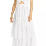 Bloomingdales Aqua Bloomingdale’s Cutout Tiered Gown in Off White, Size S New 10 NWT $298 Photo 3