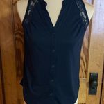 Xhilaration Mossimo blue lace sleeveless top Photo 8