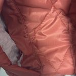Free People Movement Orange quilted bomber jacket small Photo 5