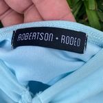 Robertson + Rodeo Blue Cinched Puff‎ Sleeve Top | M Size M Photo 1