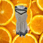 Maurice's  White with Black Lace Sleeveless‎ Mini Dress Size M Photo 1