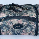 Vintage Floral Roses Skyway Retro Travel Carryon Luggage Bag Handles‎ Canvas Photo 0